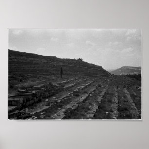 Amphitheatre Limestone Quarry in the Crimea Poster