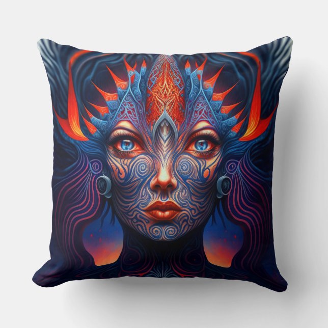Amphitrite - Goddess Of Water Throw Pillow  (Front)