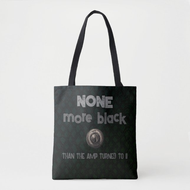 Amplified Blackness, Spinal Tap Inspired Rocker Tote Bag (Front)