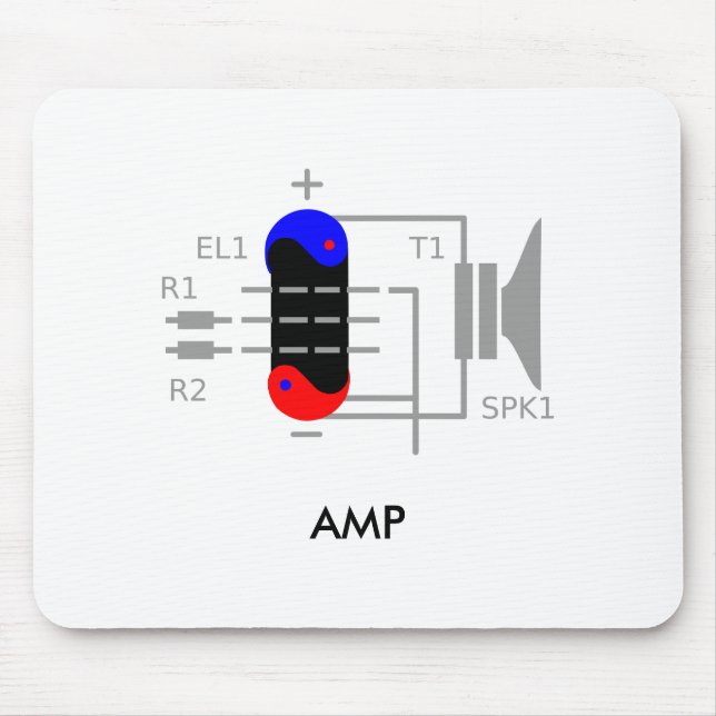 Amplifier Tube Mouse Mat (Front)