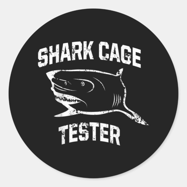 Ampu Humour Shark Leg Arm Funny Recovery Gifts Classic Round Sticker (Front)