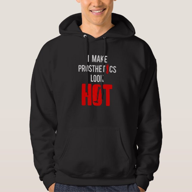 Amputee Humor Hot Leg Arm  Recovery  1 Hoodie (Front)