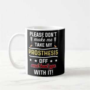 Amputee Humour Beat Leg Arm Funny Recovery Gifts Coffee Mug