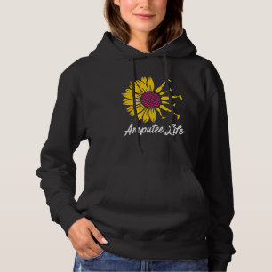 Amputee Humour Flower Life Leg Arm Recovery Hoodie