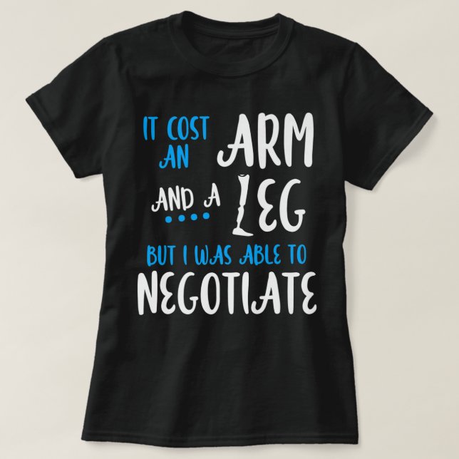 Amputee Humour Leg Arm Funny Recovery Premium  T-Shirt (Design Front)