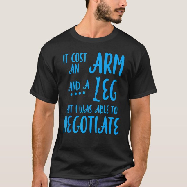 Amputee Humour Leg Arm  Recovery T-Shirt (Front)