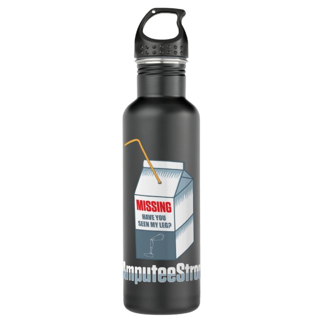 Amputee Humour Missing Leg Arm Funny Recovery Gift 710 Ml Water Bottle (Front)