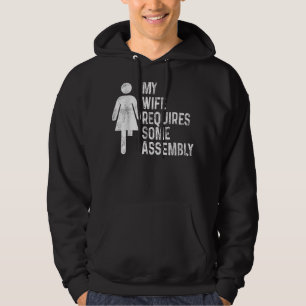 Amputee Humour Wife Assembly Leg Arm Funny Recover Hoodie
