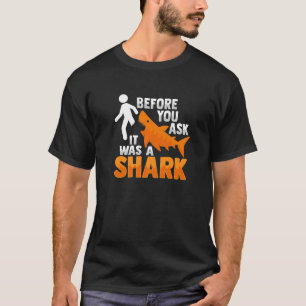 Amputee Joke Leg Prosthetic Shark for a Leg Ampute T-Shirt