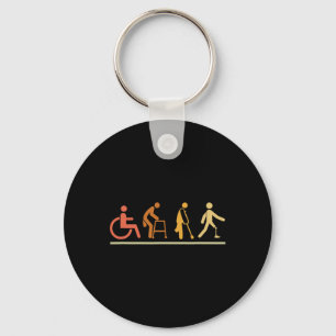 Amputee Leg Disabilities Evolution Prosthetic Leg  Key Ring