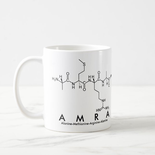 Amra peptide name mug (Left)