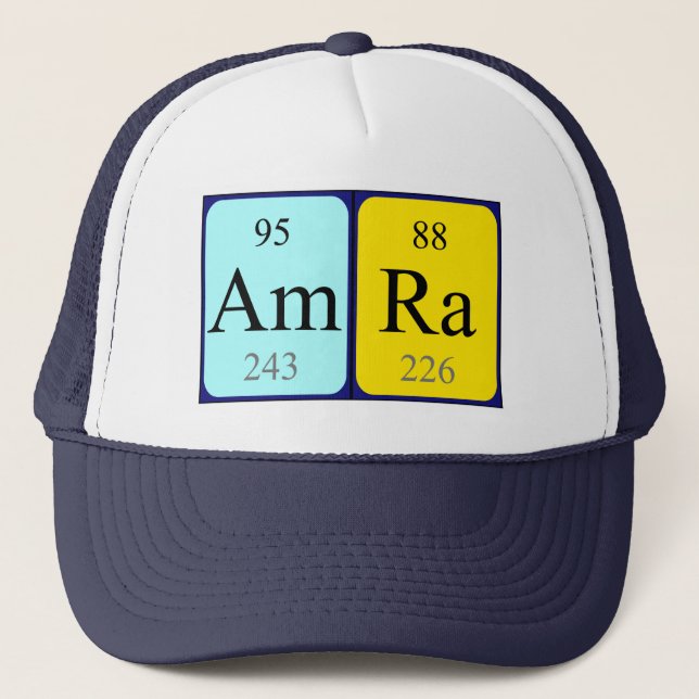 Amra periodic table name hat (Front)
