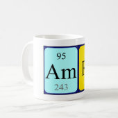 Amra periodic table name mug (Front Left)
