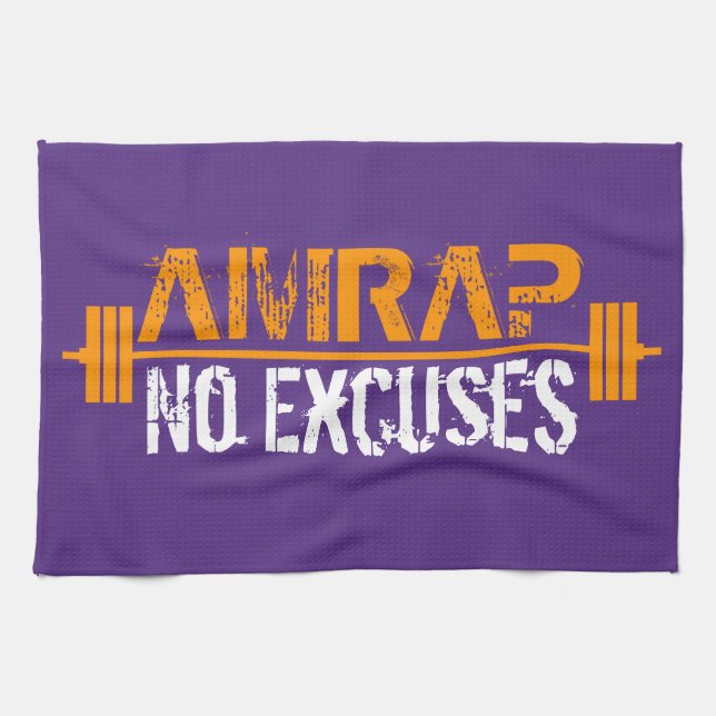 AMRAP - Heart Over Mind Tea Towel (Horizontal)