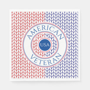 AMRICAN VETERAN Standard Luncheon Paper Napkins