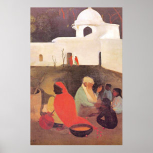 Amrita Sher-Gil - Ancient Storyteller, fine art Poster