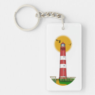 Amrum Lighthouse Germany Key Ring
