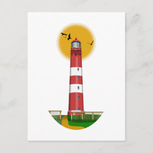 Amrum Lighthouse Germany Postcard