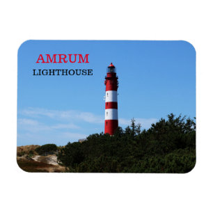 Amrum Lighthouse, Nordfriesland, Germany Postcard Magnet