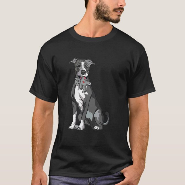 Amstaff American Staffordshire Terrier 1 T-Shirt (Front)