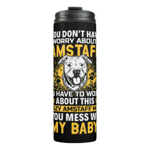 Amstaff Dog Mum American Staffordshire Terrier Thermal Tumbler