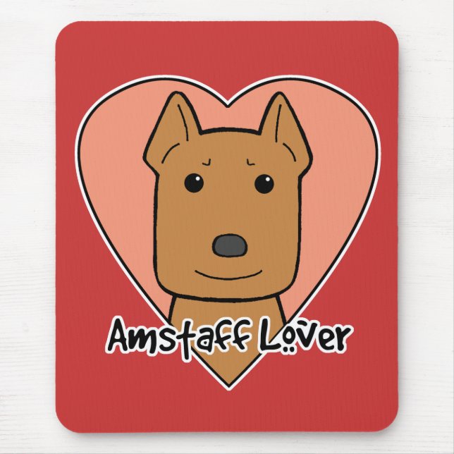 Amstaff Lover Mouse Mat (Front)