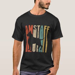 Amstaff Retro 1970'S Dog American Staffordshire Te T-Shirt