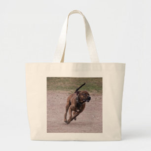 Amstaff running large tote bag