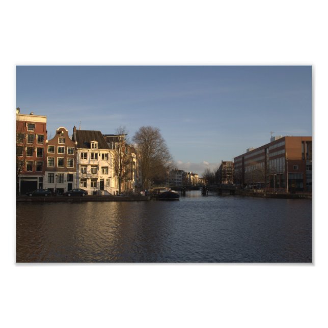 Amstel River, Amsterdam Photo Print (Front)
