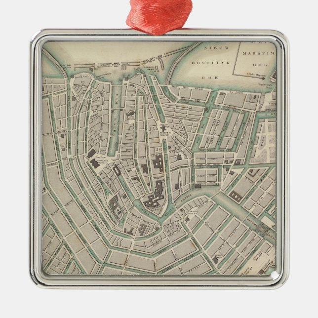 Amsterdam 2 metal tree decoration (Front)