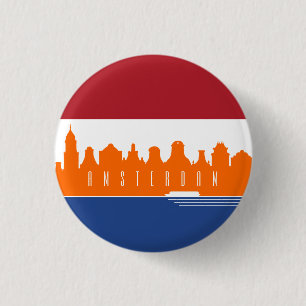 Amsterdam 3 Cm Round Badge