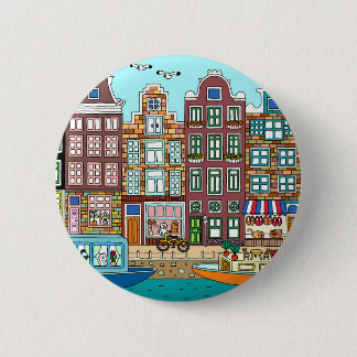 Amsterdam 6 Cm Round Badge