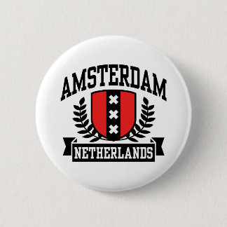 Amsterdam 6 Cm Round Badge