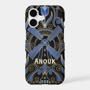 Amsterdam Art Deco Windmills Custom Name