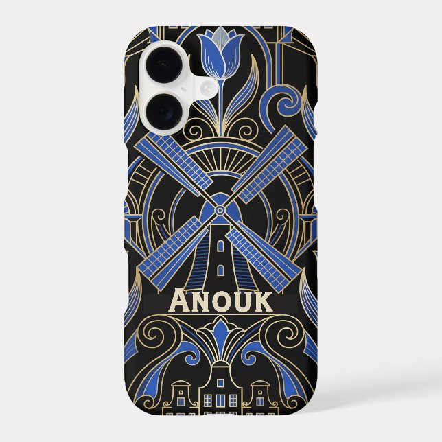 Amsterdam Art Deco | Windmills Custom Name (Back)