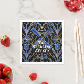 Amsterdam Art Deco | Windmills Custom Name Napkin