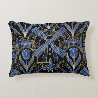 Amsterdam Art Deco | Windmills Decorative Cushion