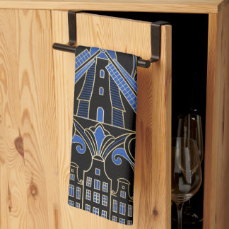 Amsterdam Art Deco | Windmills Tea Towel