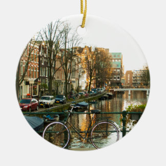 Amsterdam Bicicle Ceramic Tree Decoration