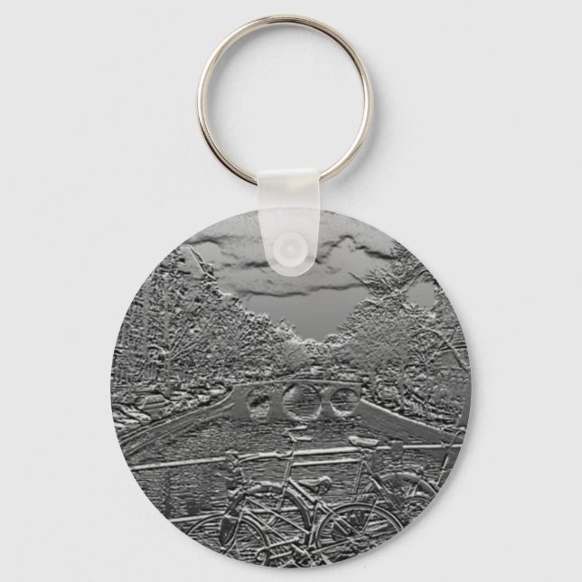 Amsterdam Bike Design Keychain (Front)