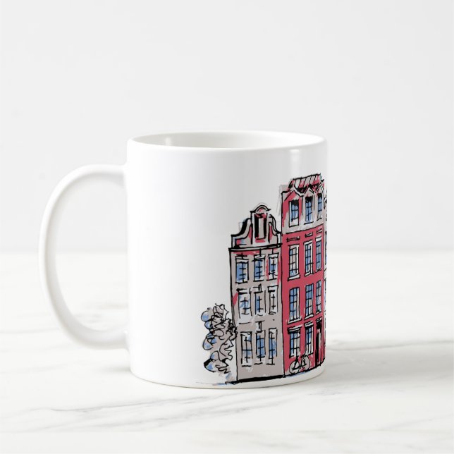 Amsterdam Buildings Mug Illustration (Left)