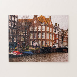 Amsterdam Canal and Architecture Jigsaw Puzzle