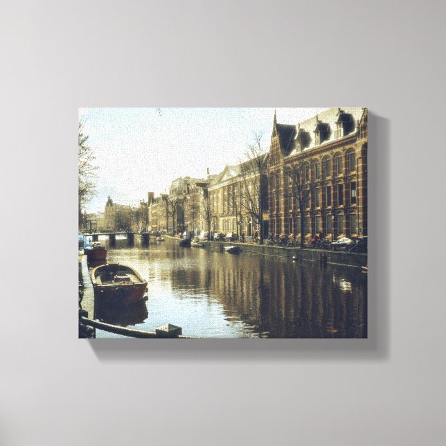 Amsterdam Canal   Canvas Print (Front)