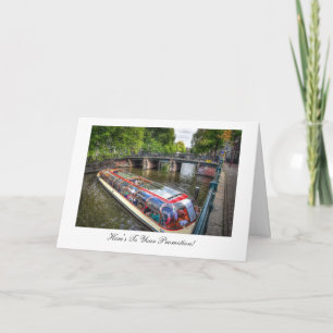 Amsterdam Canal, Congratulations on Your Promotion Card