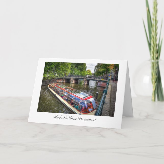 Amsterdam Canal, Congratulations on Your Promotion Card (Front)