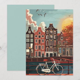 Amsterdam Canal Houses Invitation