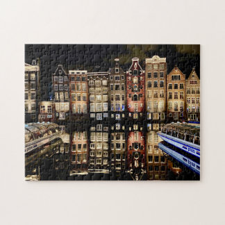 Amsterdam canal houses jigsaw puzzle
