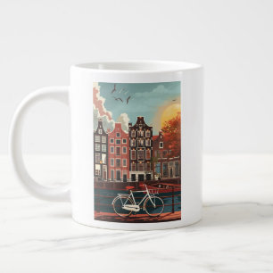 Amsterdam Canal Houses Large Coffee Mug