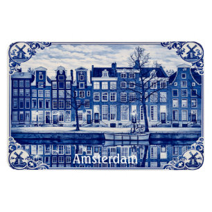 Amsterdam canal houses magnet