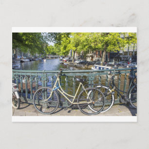 Amsterdam canal postcard